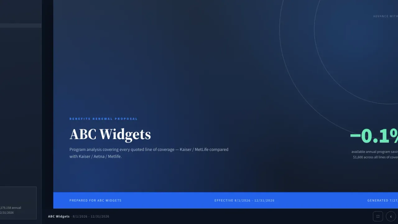 Planlined Present Proposal client meeting screen