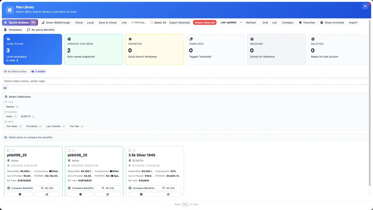 Plan Library Organization: Build a Reusable Benefits Database (2026)