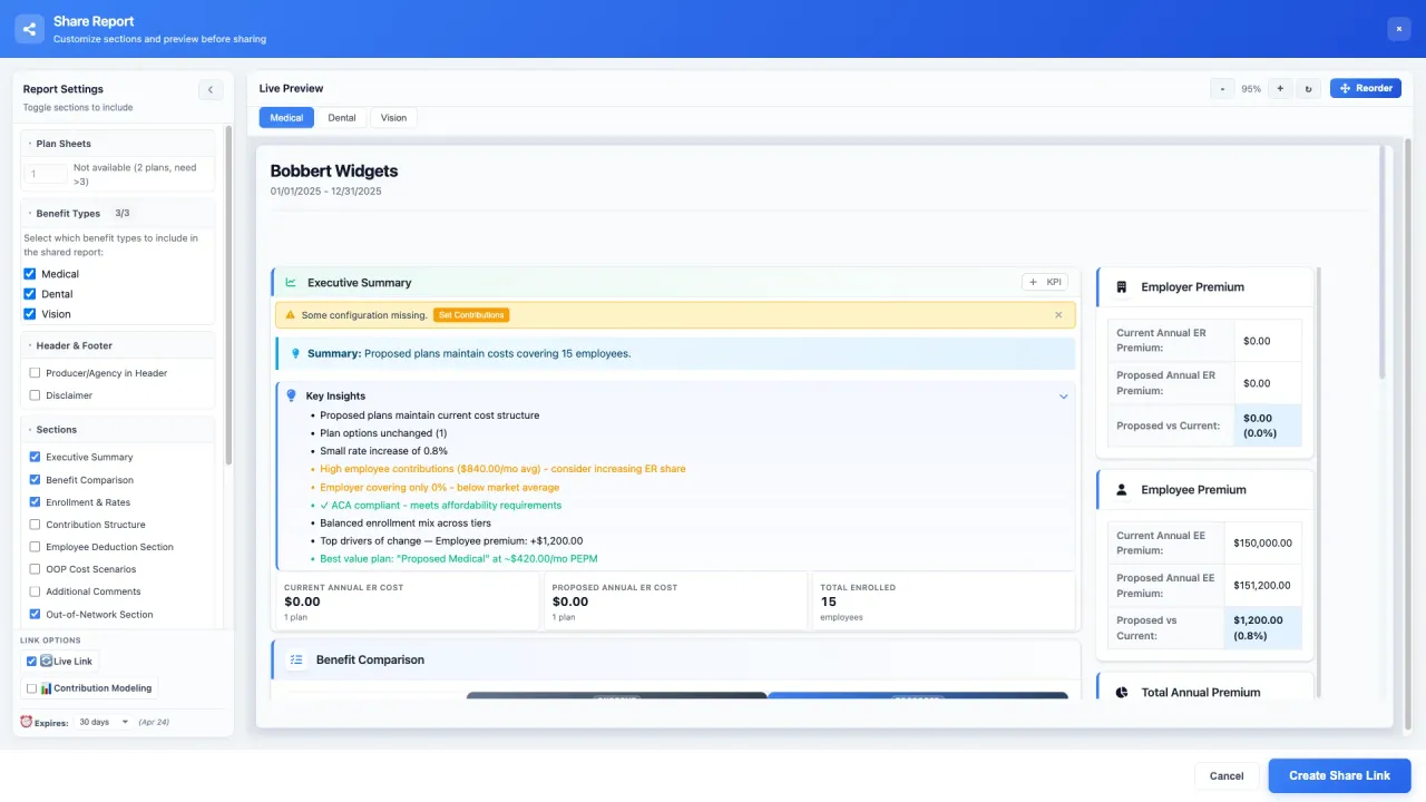 Secure Proposal Sharing: Share Benefits Comparisons with Clients (2026)